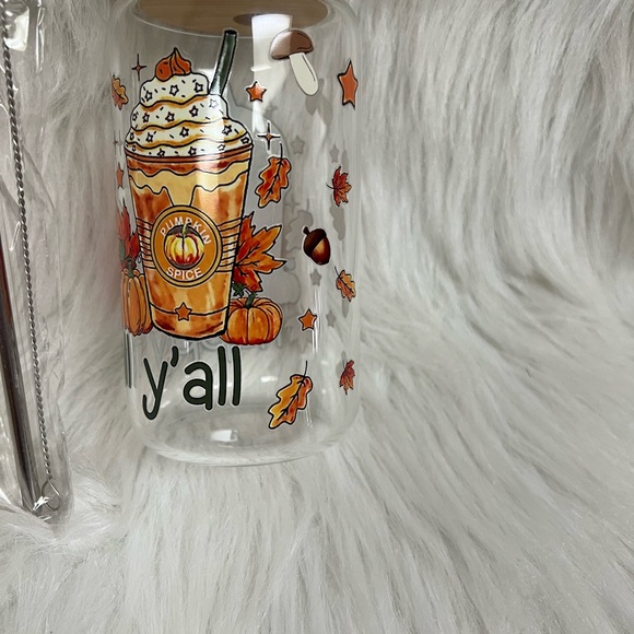 Happy Fall Ya’LL Beer Glass Coffee 16 Oz - Picture 5 of 7